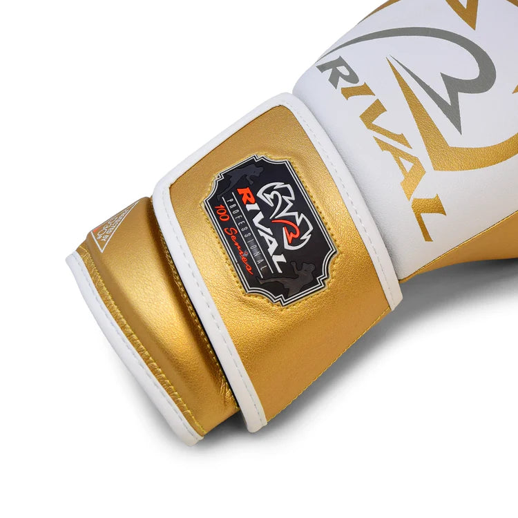 Rival RB100 Professional Bag Gloves - White/Gold