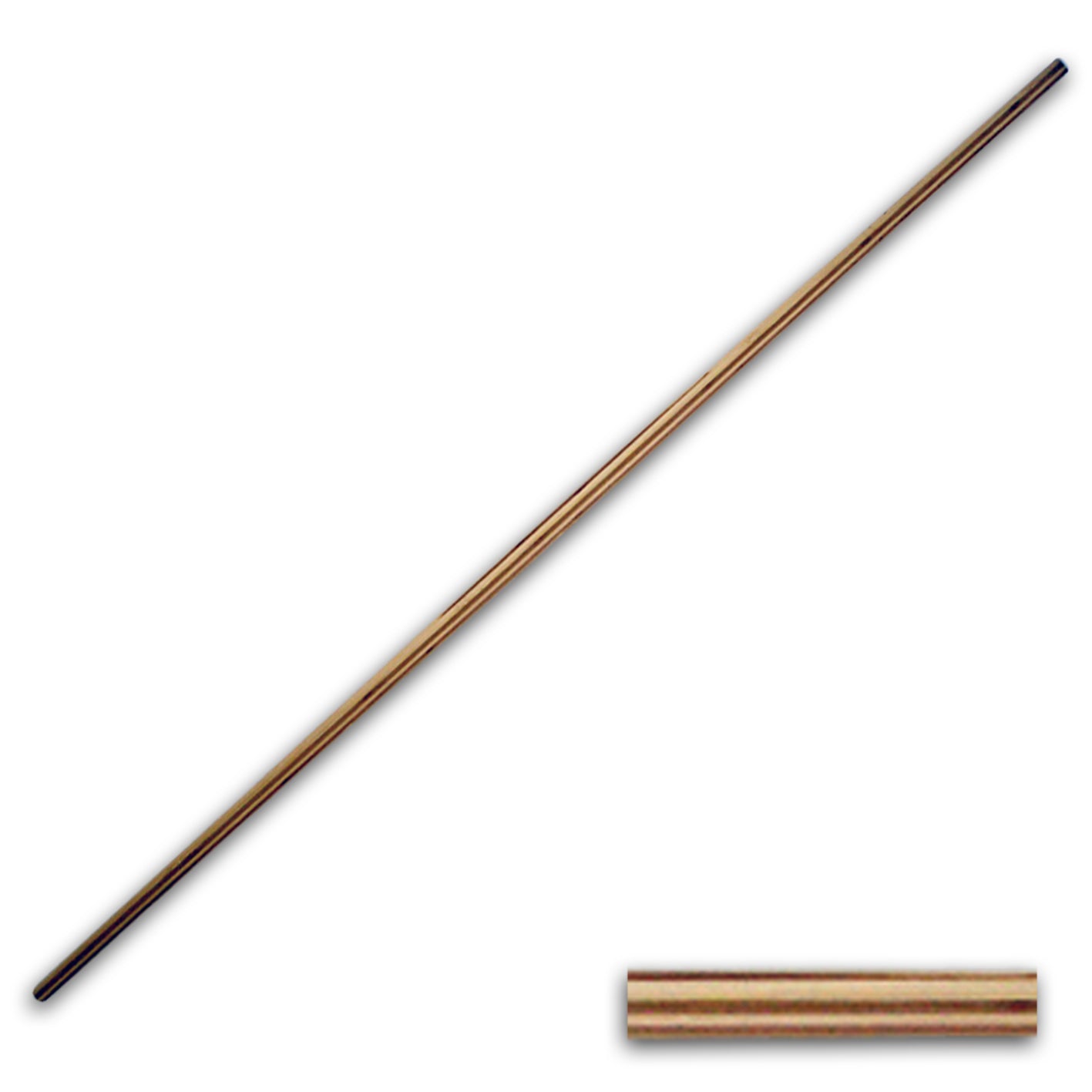 Deluxe Premium Striped Bamboo Tapered Bo Staff - 60" ( 5FT ) - P