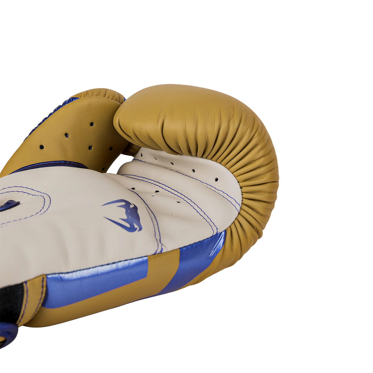 Venum Elite Boxing Gloves - Camel/Blue