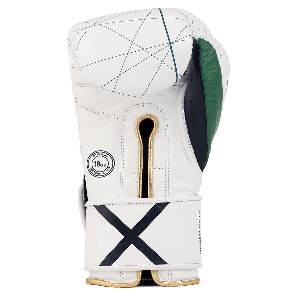 Bravose Limited Edition 16oz Velcro Boxing Gloves – 365 Series White-2
