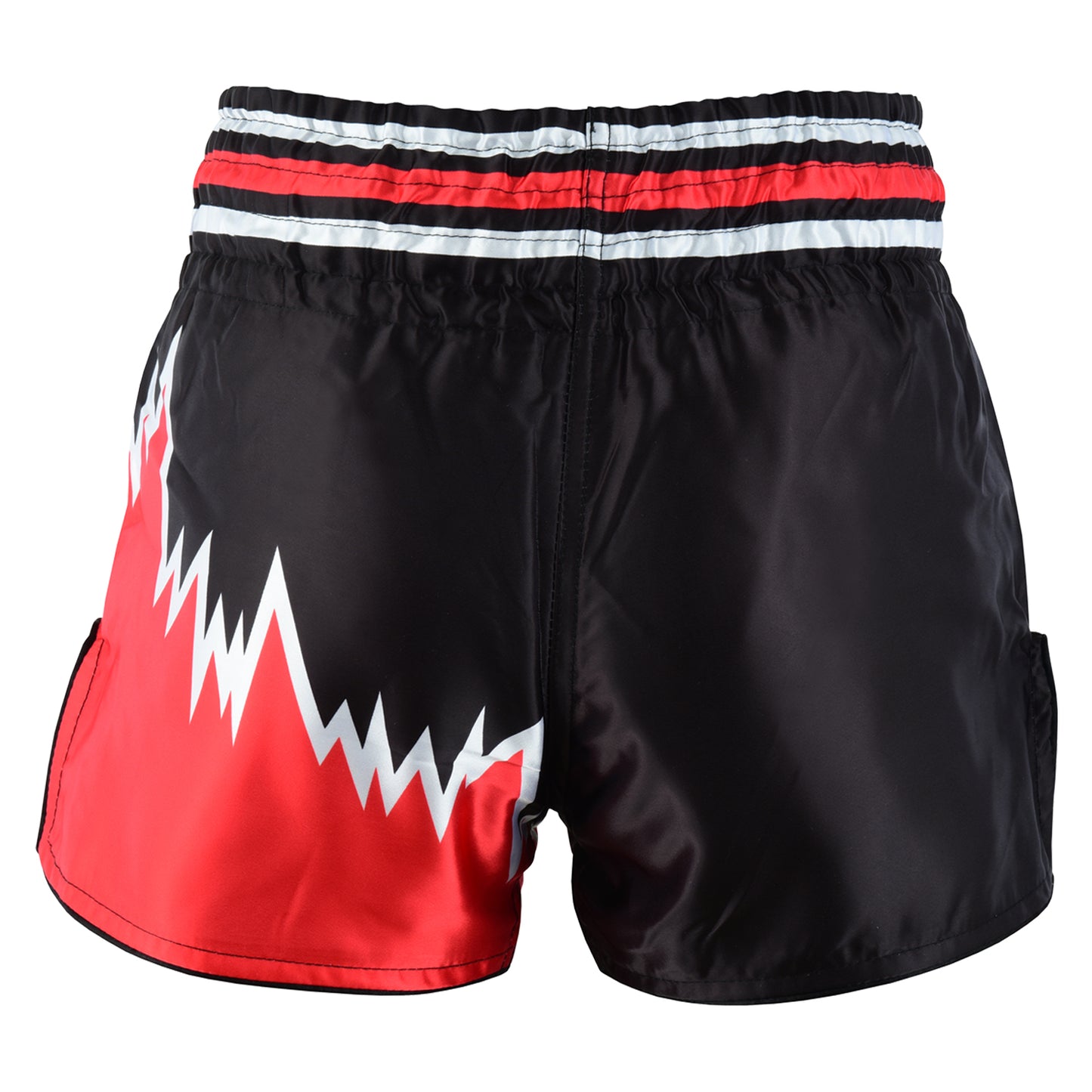 Kids Competition Muay Thai Shorts - Black/Red