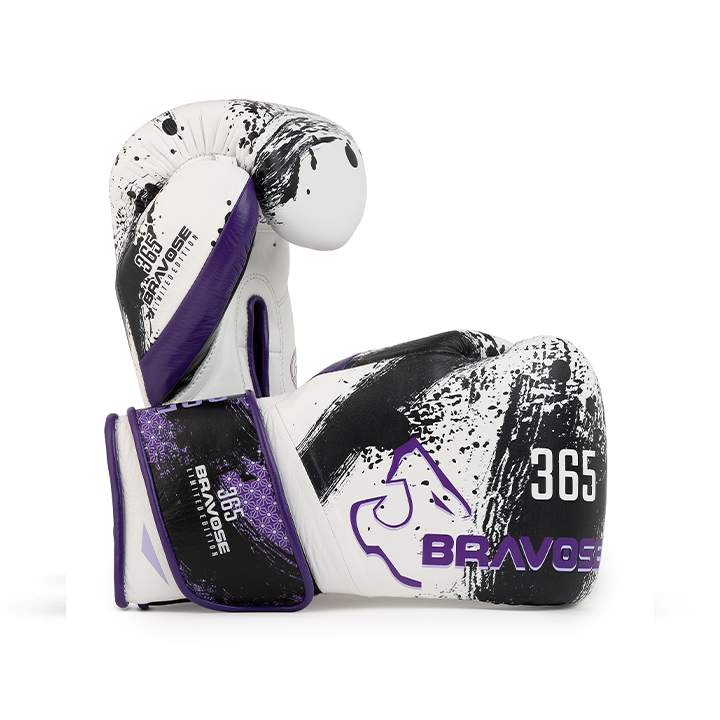 Bravose Limited Edition 16oz Velcro Boxing Gloves – Monochrome Splash Edition-0