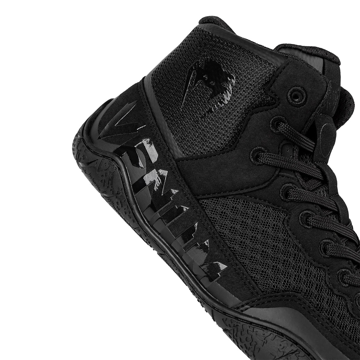 Venum Elite Premium Wrestling Shoes - Black/Black