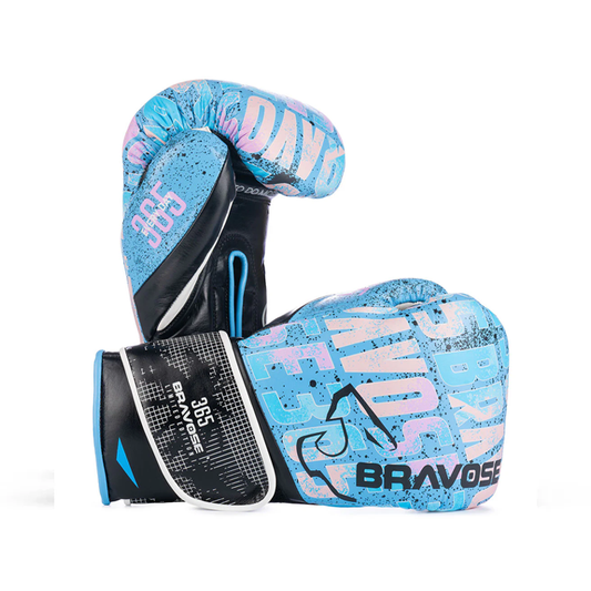 Bravose Limited Edition 16oz Velcro Boxing Gloves – Blue Edition-0