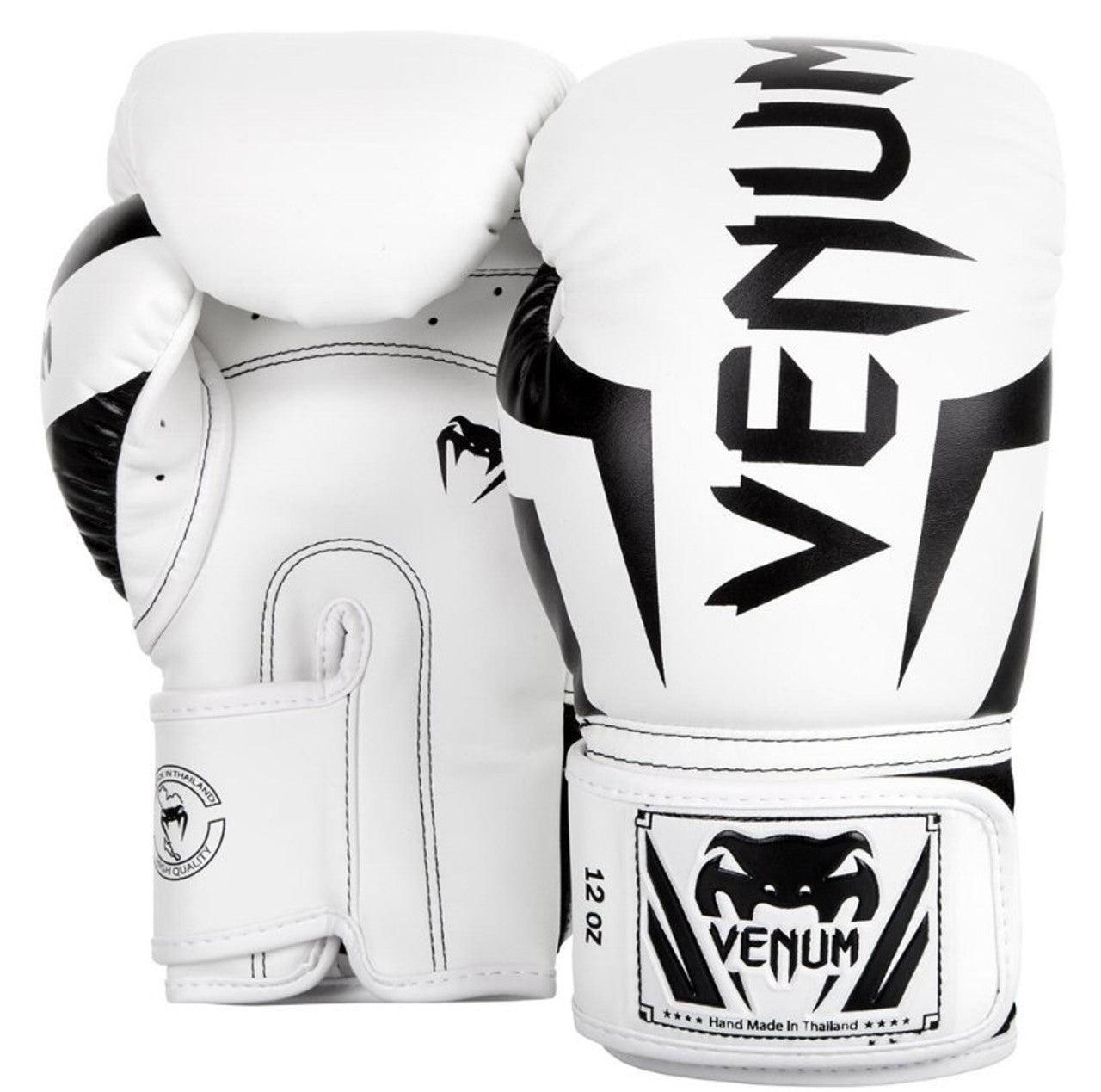Venum Elite Boxing Gloves - White/Black
