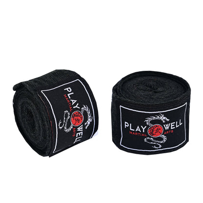 Childrens Boxing Hand Wraps Pair 2.5M - Black