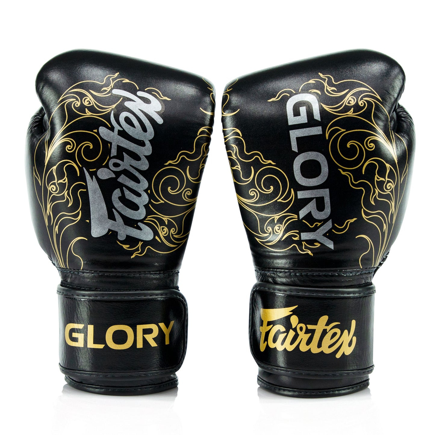 Fairtex BGVG3 X Glory Leather Black Boxing Gloves  - NEW