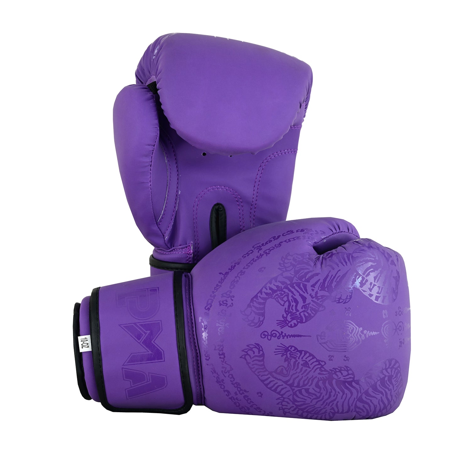 PMA Twin Tigers Muay Thai Boxing Gloves & Shin Pads Set - Purple