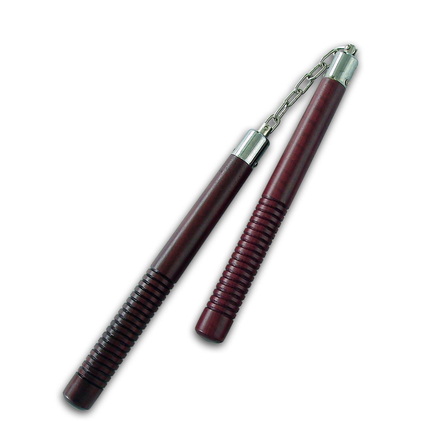 Deluxe Purple Heart Wooden Nunchucks With Chain -  PRE ORDER