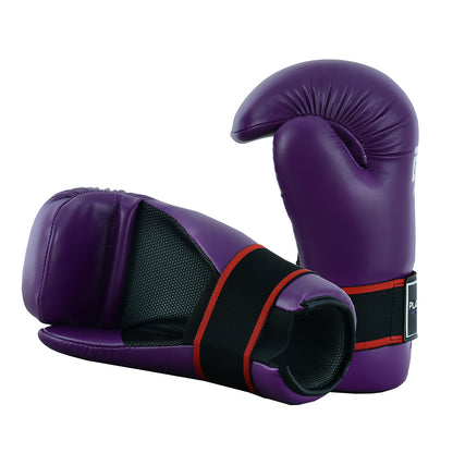 Semi Contact Point Sparring Gloves: Purple