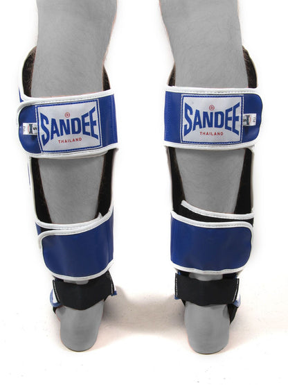 Sandee Authentic Muay Thai Shin Guards - Blue