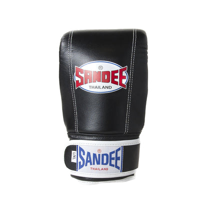 Sandee Velcro Leather Bag Gloves - Black