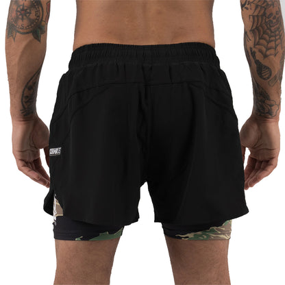 Scramble Combo Hybrid Grappling Fight Shorts - Tiger