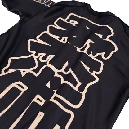 Scramble Drip Logo Short Sleeve Rash Guard