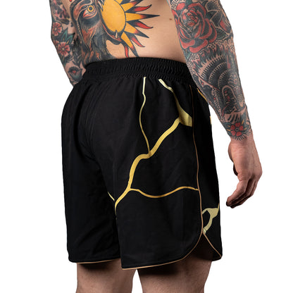 Scramble Kintsugi Grappling Fight Shorts - Black