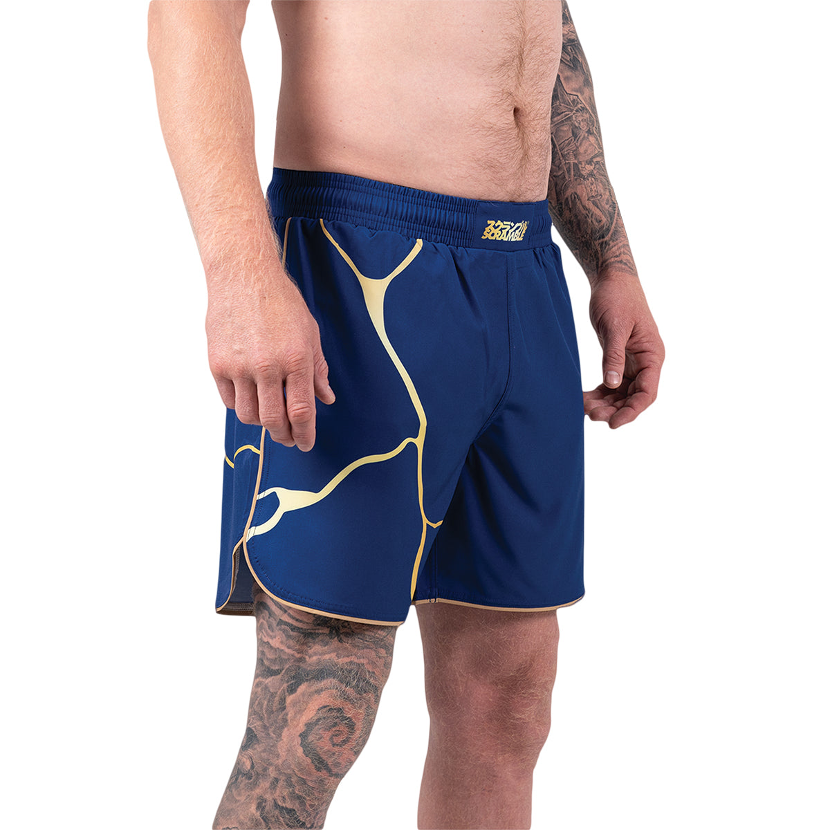 Scramble Kintsugi Grappling Fight Shorts - Blue