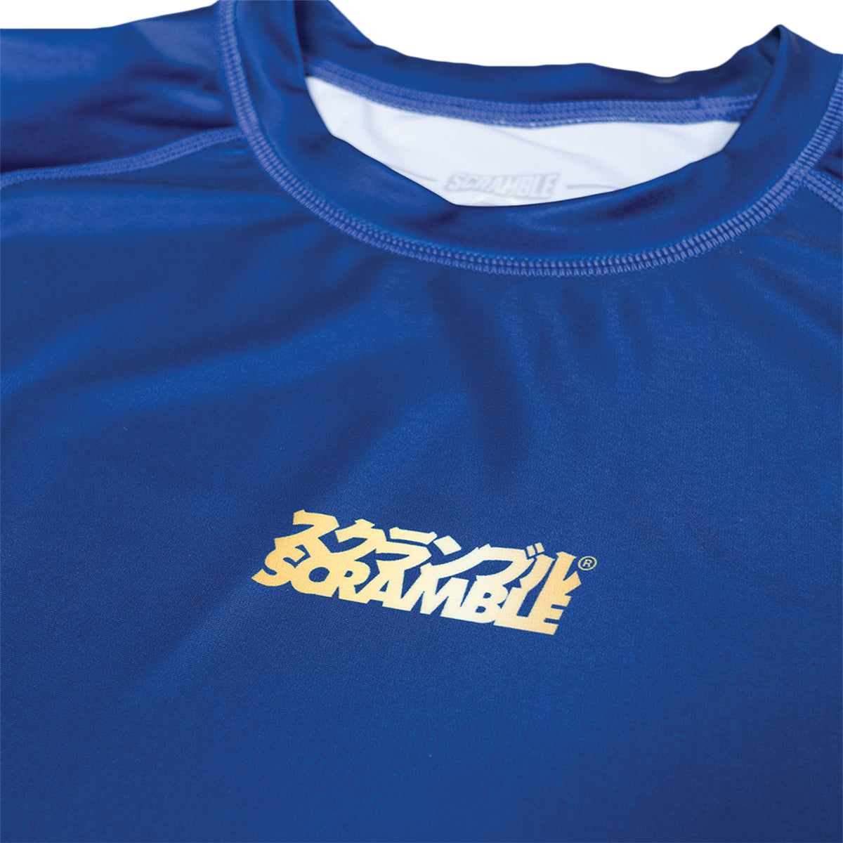 Scramble Kintsugi Short Sleeve Rash Guard - Blue