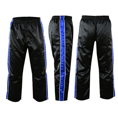 Full Contact Competition Striped Trousers - Black/Blue   - NEW