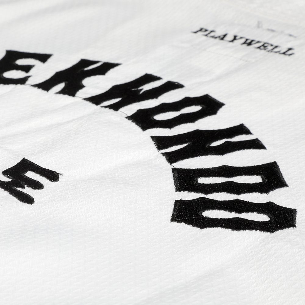 Korean Ultimate Taekwondo Uniform: White V-Neck - Clearance