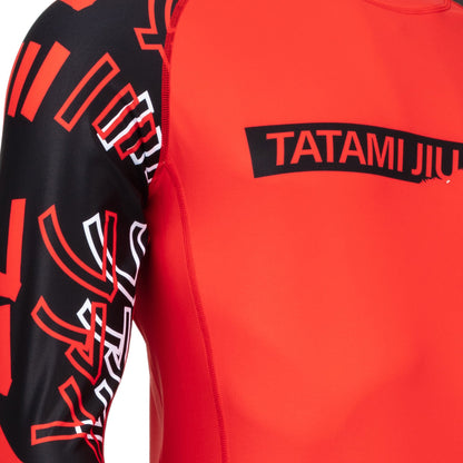 Tatami Mens No Gi  Uncover Long Sleeve Rash Guard - Red