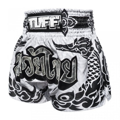 TUFF Traditional The Great Hongsa Muay Thai Shorts - White