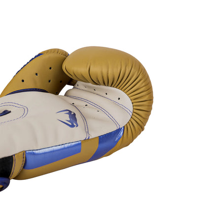Venum Elite Boxing Gloves - Camel/Blue