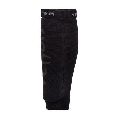 Venum Kontact Elasticated Shin Guards Only - Black/Black