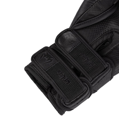 Venum Reverso Leather Boxing Gloves - Black/Black