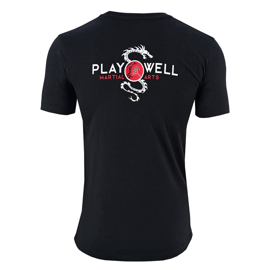 Playwell Cotton Dragon T Shirt   - Black - FREE OVER £150