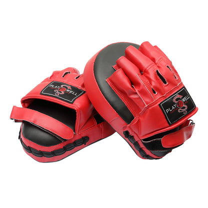 Deluxe PMA Curved Vinyl Focus Pads  - Black/Red