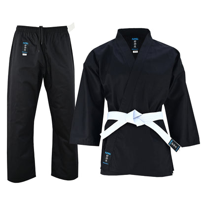 Karate Uniform Black:  Childrens P/C - 7OZ