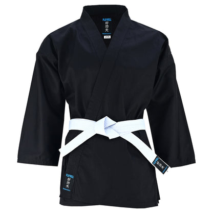 Kids Karate Cotton Suit - Black 8.5oz