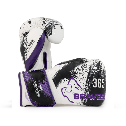 Bravose Limited Edition 16oz Velcro Boxing Gloves – Monochrome Splash Edition-0