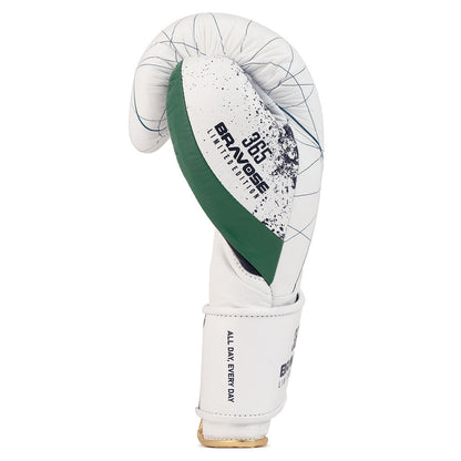 Bravose Limited Edition 16oz Velcro Boxing Gloves – 365 Series White-3