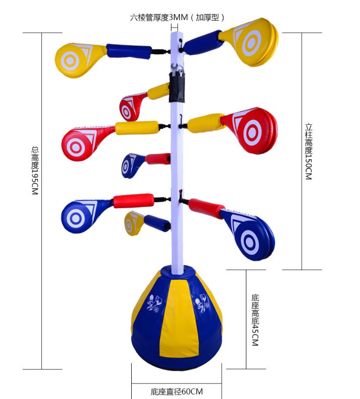 Taekwondo Multiple 3 Person Use Kicking Paddle Station