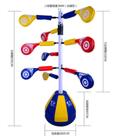 Taekwondo Multiple 3 Person Use Kicking Paddle Station