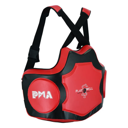 PMA Elite Pro Coaching Body Shield - Black/Red