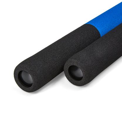 Foam Nunchaku with Metal B/Bearing Half Blue/ Half Black