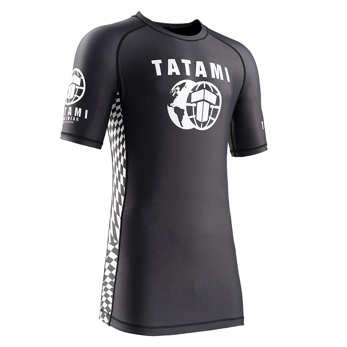 Tatami Mens Black Raid Short Sleeve Rash Guard