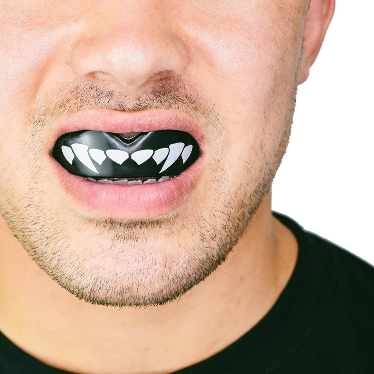 SAFEJAWZ Extro Series Fangz Self Fit Mouthguards - Black