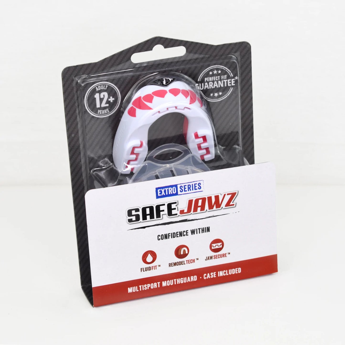 SAFEJAWZ Extro Series Fangz Self Fit Mouthguards - Pink
