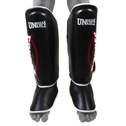 Sandee Cool Tec Leather Shin Guards - Black