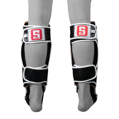 Sandee Sport Muay Thai Shin Guards - Black
