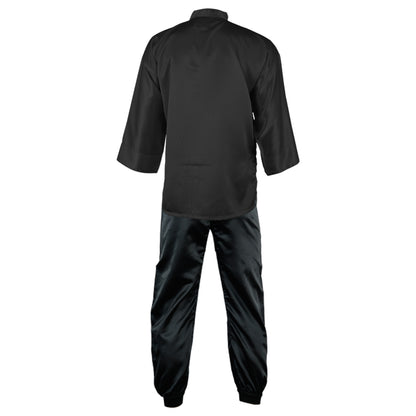 Kung Fu Uniform  Satin : All Black