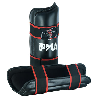 Semi Contact Elite Kickboxing Shin Guards - Black
