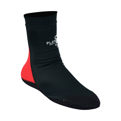 Martial Arts School Tatami Mat Training Socks - Black/Red