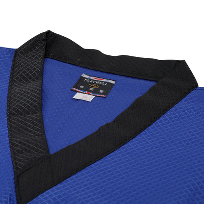 Elite Splice V-Neck Team Uniform - Black/Blue