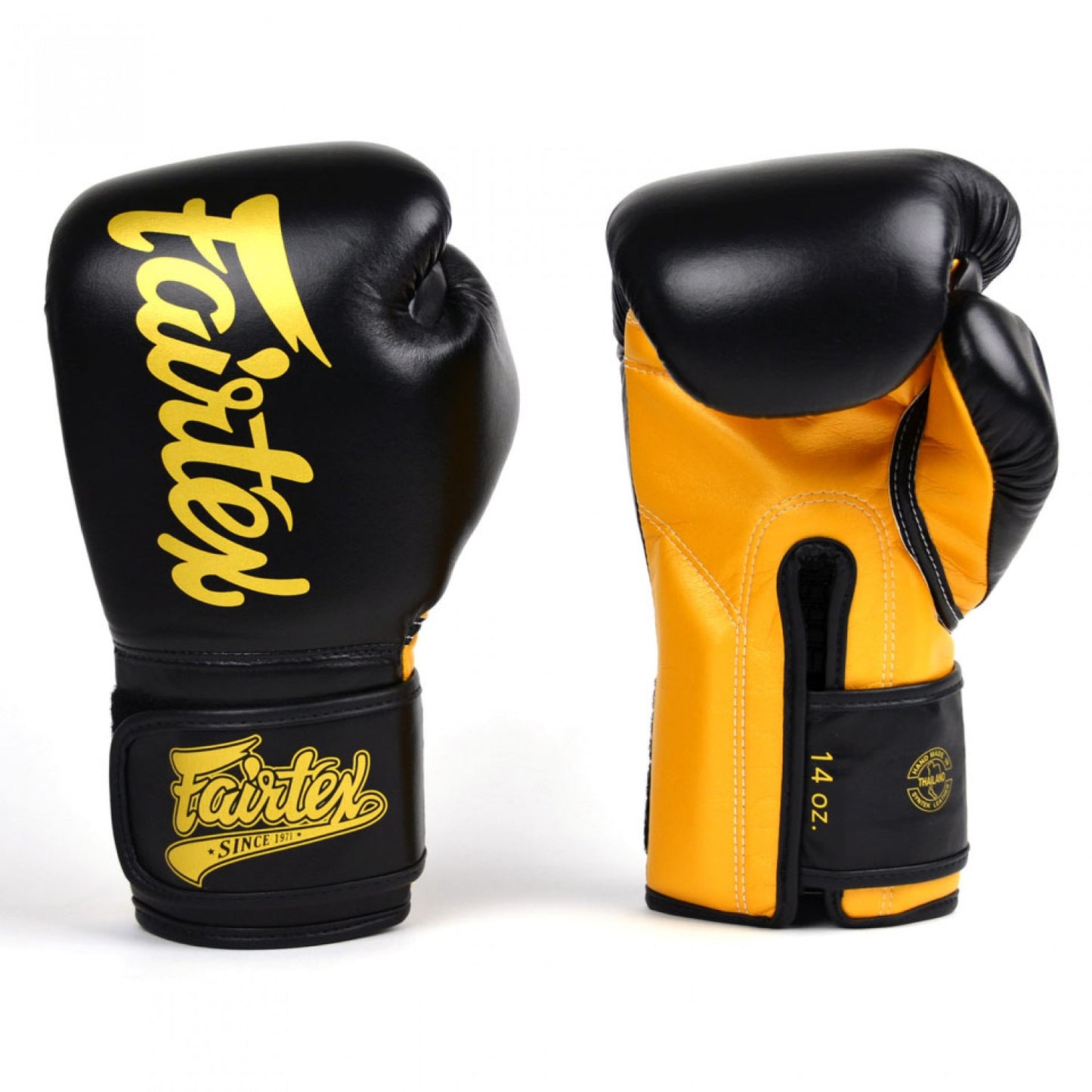 Fairtex Super Sparring Black/Gold Boxing Gloves
