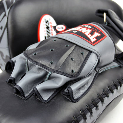 Twins Hybrid Leather Focus-Thai Pads  - Black/Grey