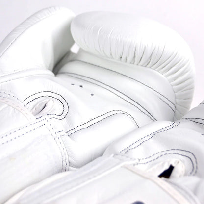 Twins BGVL3 Leather Boxing Gloves - White
